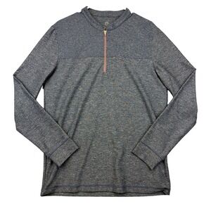 Swannies Pullover Mens Medium Blue Heather 1/4 Zip Golf Performance Stretch